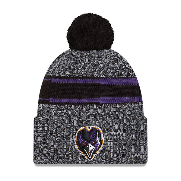 New Era Baltimore Ravens NFL Sideline 2023 Black Bobble Knit kötött sapka - Sportmania.hu