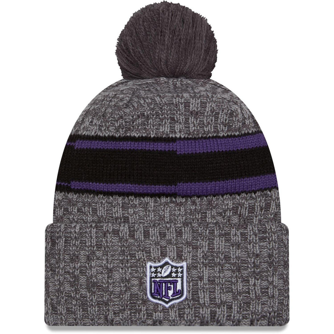 New Era Baltimore Ravens NFL Sideline 2023 Grey Bobble Knit kötött sapka - Sportmania.hu