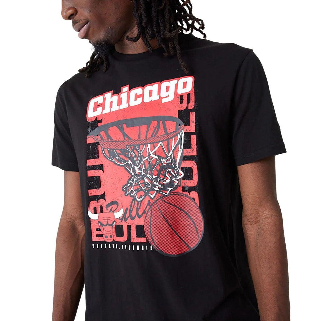 New Era Chicago Bulls NBA Basketball Graphic Black póló - Sportmania.hu