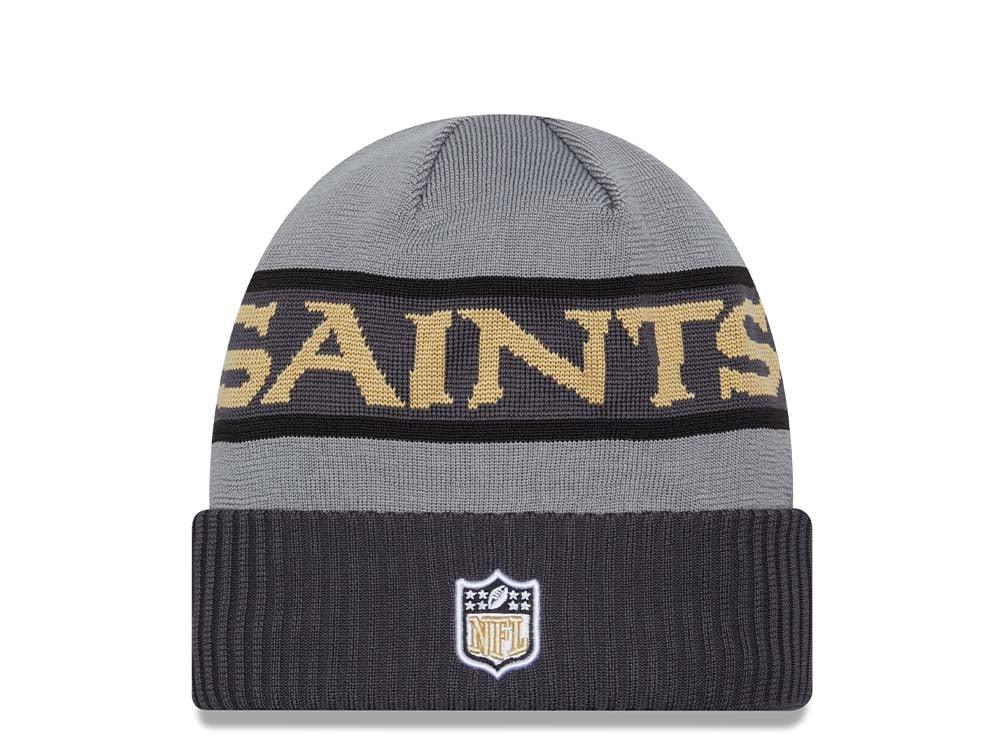 New Era New Orleans Saints NFL Sideline 2023 Grey Cuff Knit Beanie kötött sapka - Sportmania.hu