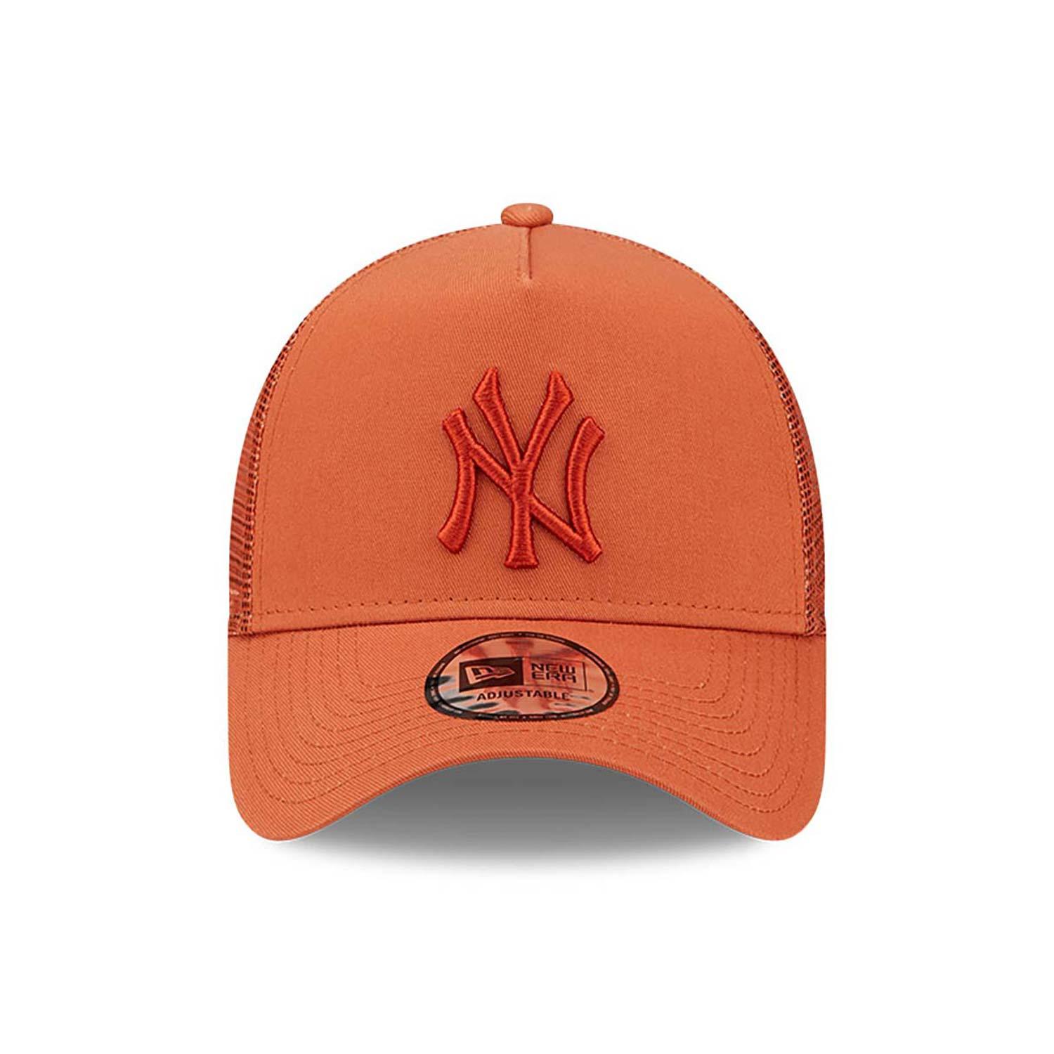 New Era Orange Logo A Frame Tonal Mesh New York Yankees MLB Orange