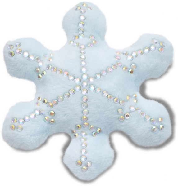 Plush Studded Snowflake