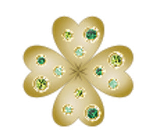 Gold SMT Gem Clover