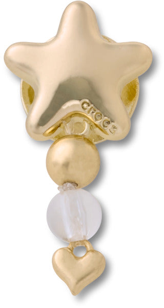 Gold Star with Heart Dangle