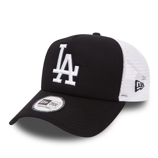 New Era LA Dodgers Clean Black A-Frame Trucker baseball sapka