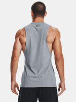 Férfi atléta Under Armour UA LEFT CHEST CUT OFF TANK-GRY