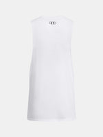 Férfi atléta Under Armour UA LEFT CHEST CUT OFF TANK-WHT