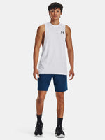 Férfi atléta Under Armour UA LEFT CHEST CUT OFF TANK-WHT