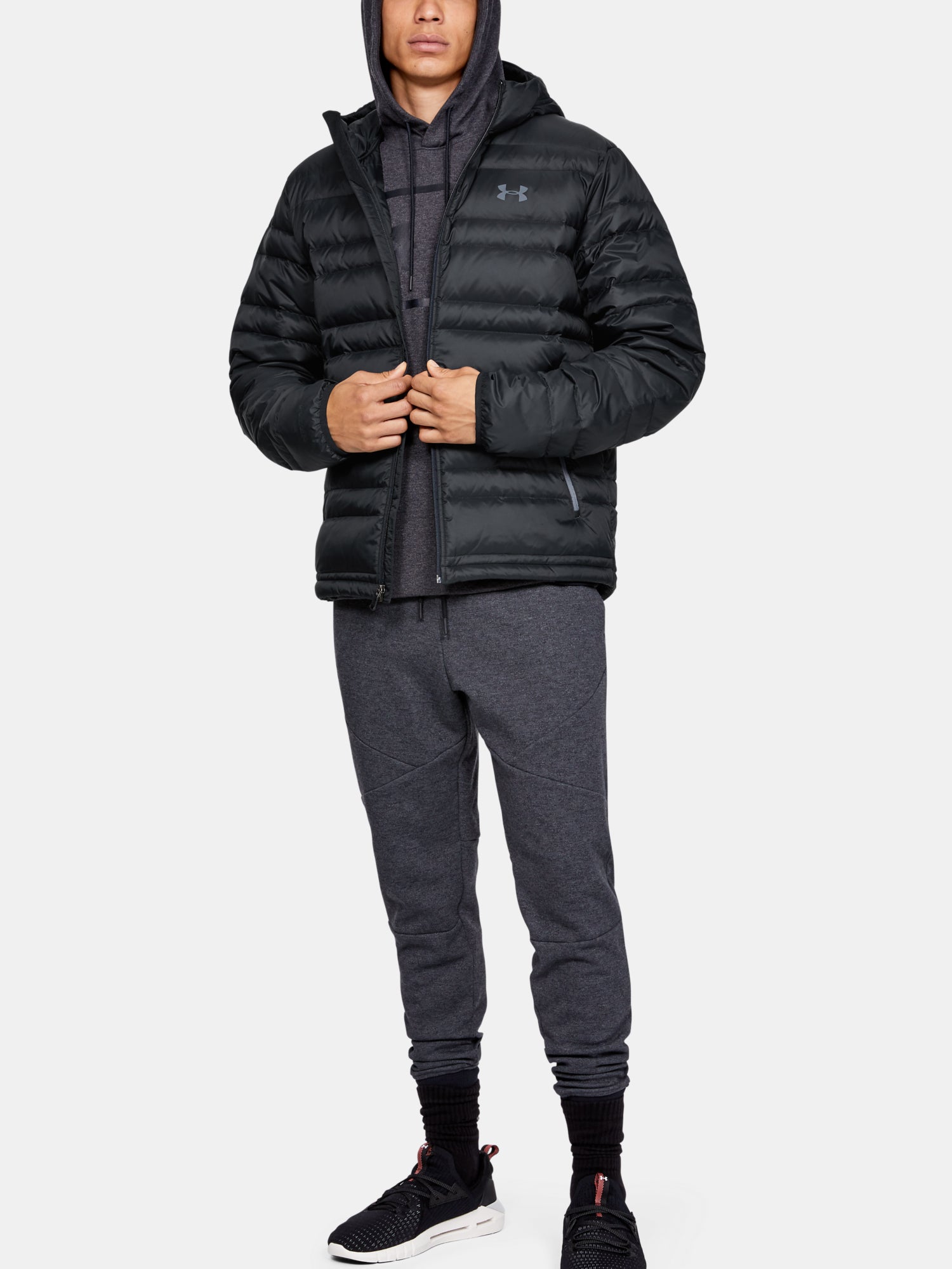 Férfi dzseki Under Armour Armour Down Hooded Storm Jkt