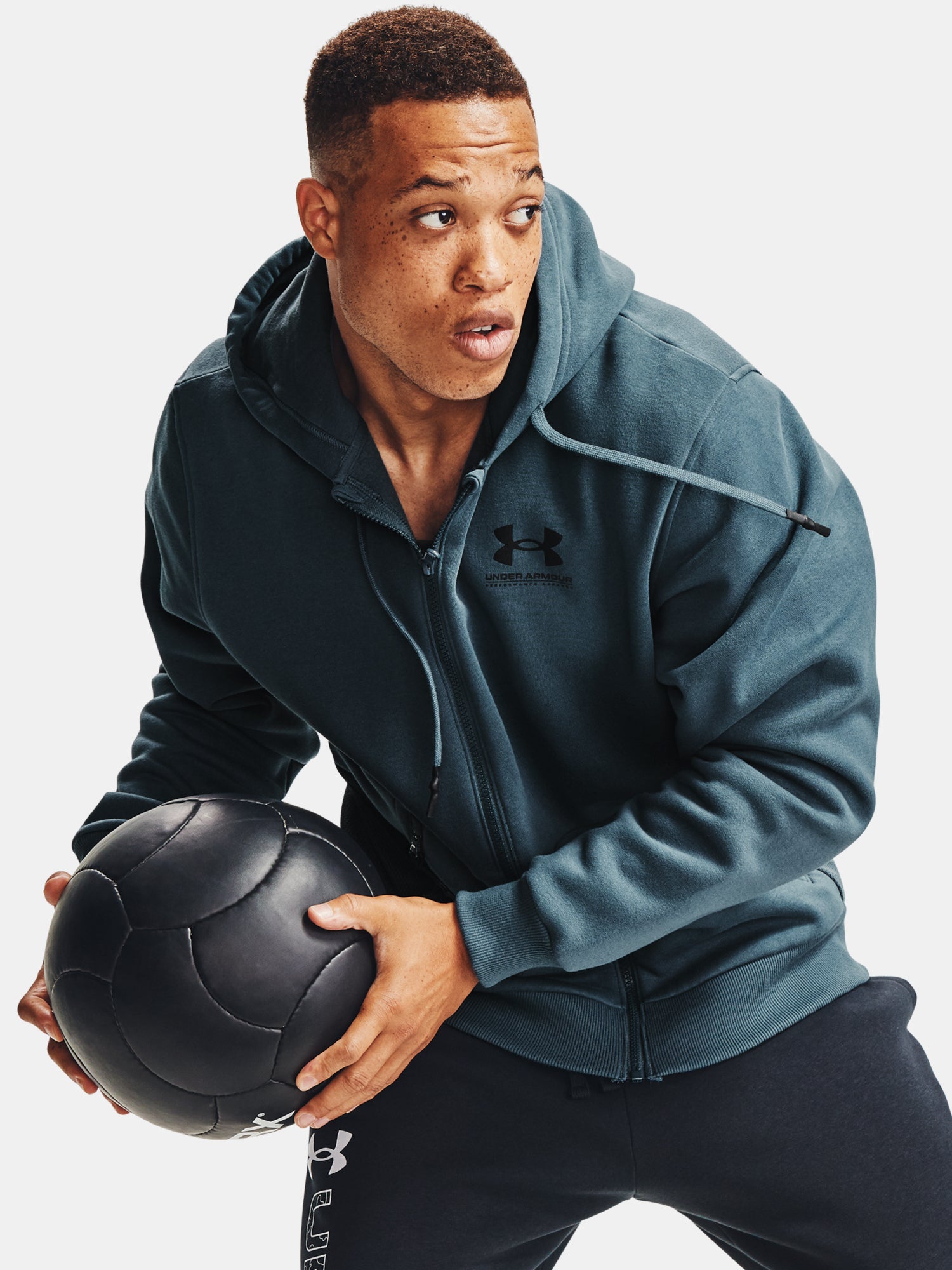 Férfi Under Armour Rival Fleece AMP FZ HD kapucnis felsõ