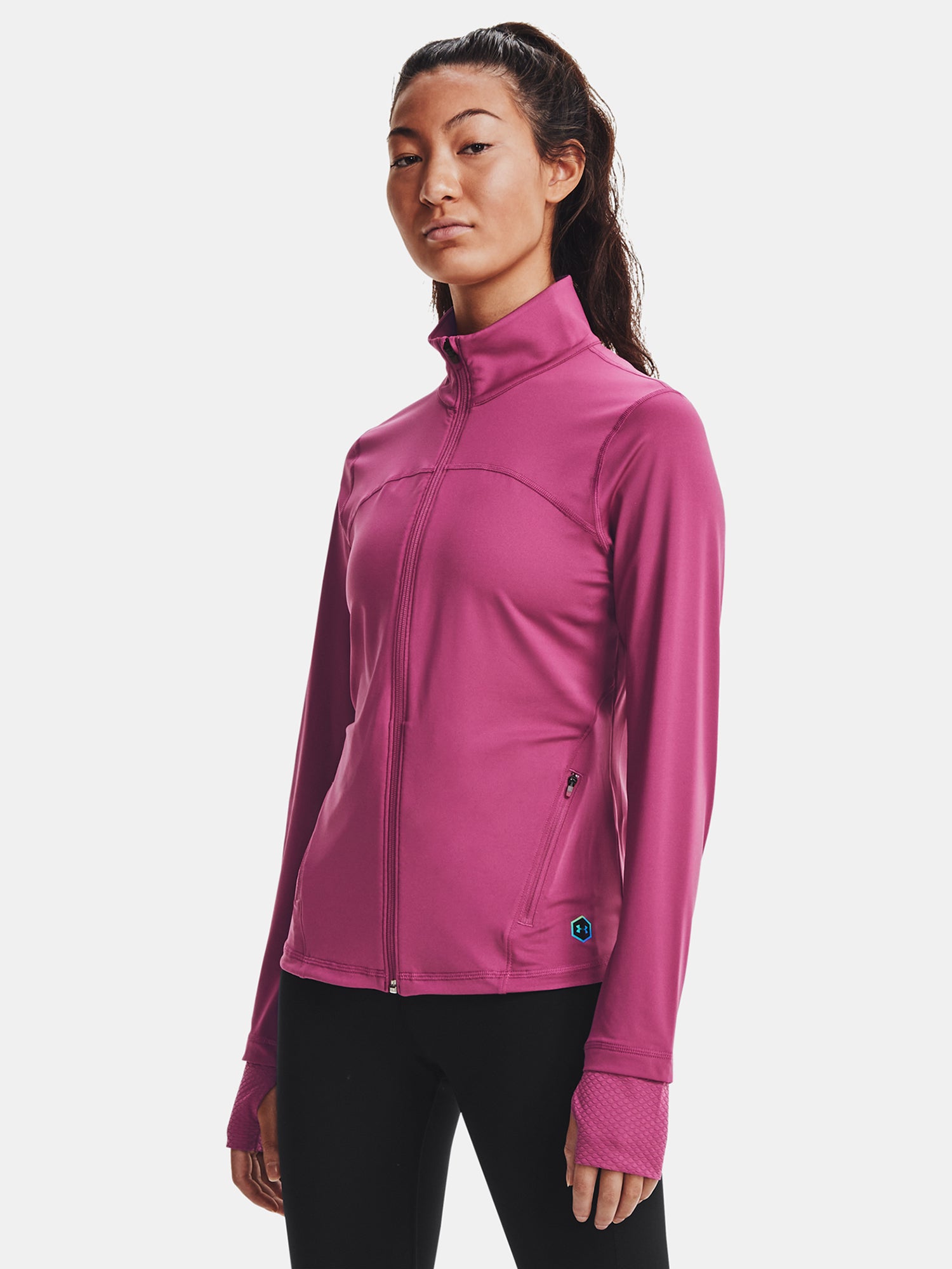 Under Armour Nõi RUSH FZ póló Kapucnis pulóver  rózsaszín