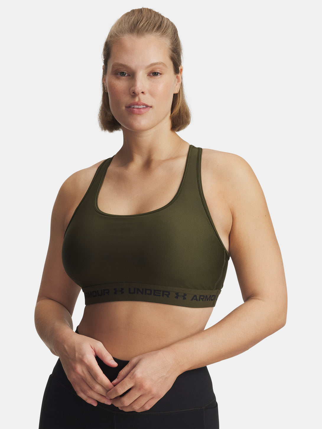Under Armour Nõi Crossback Mid Bra-GRN melltartó Sportmelltartó