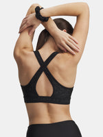 Nõi Under Armour Crossback Mid Print-BLK melltartó