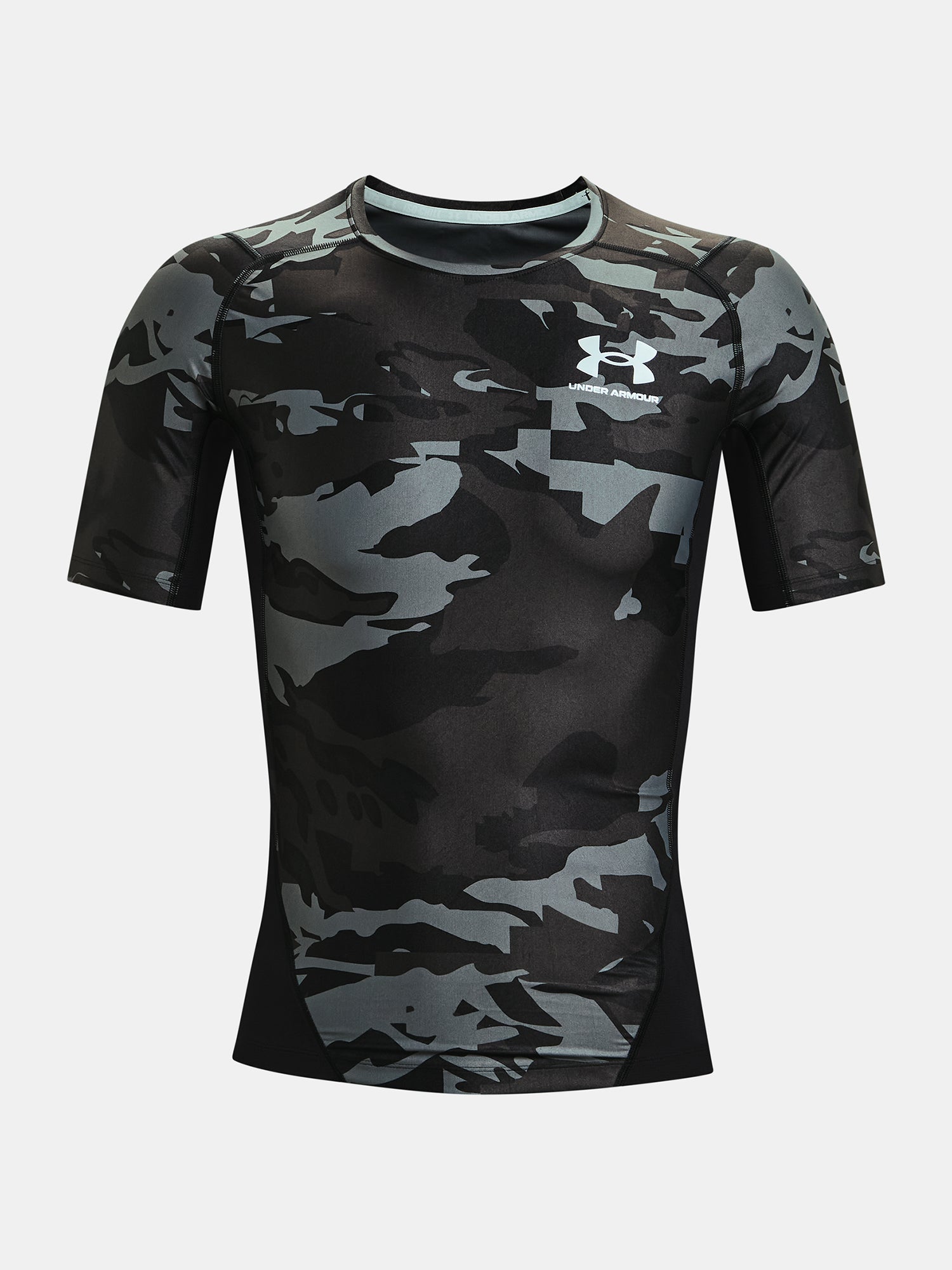 Férfi Under Armour HG Isochill Comp Print SS kompressziós póló