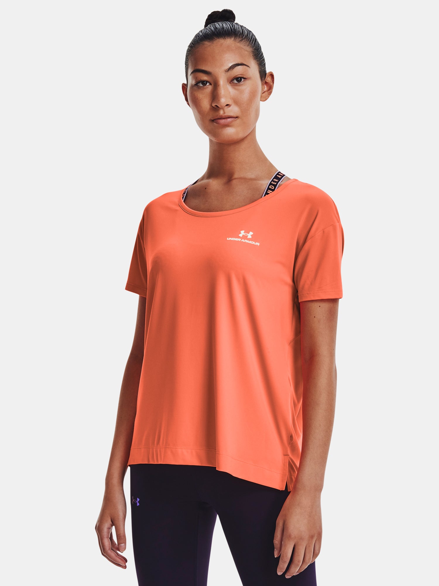 Under Armour Nõi UA Rush Energy SS póló Póló narancssárga