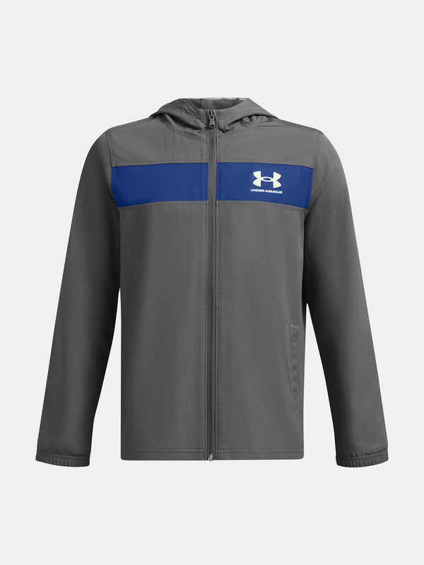 Under Armour Fiú kabát UA Sportstyle Windbreaker-GRY Kabát