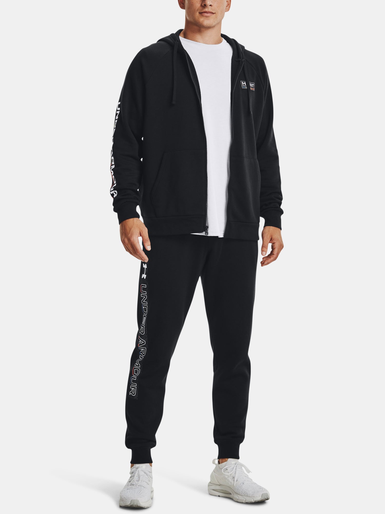 Férfi pulóver Under Armour UA Rival Fleece Chroma FZ HD
