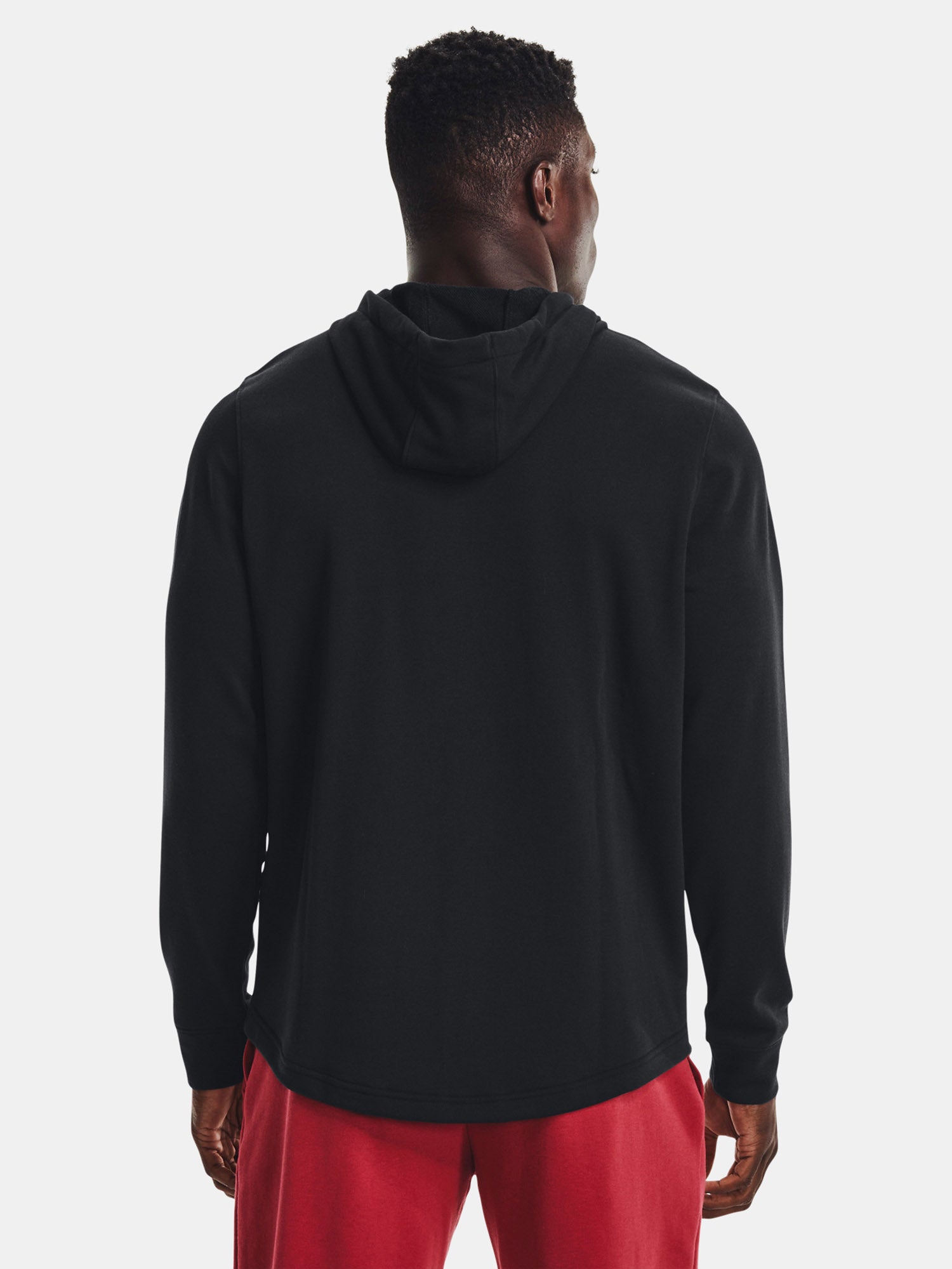 Under Armour Férfi pulóver kapucnival UA RIVAL TERRY LC HD Pulóver fekete