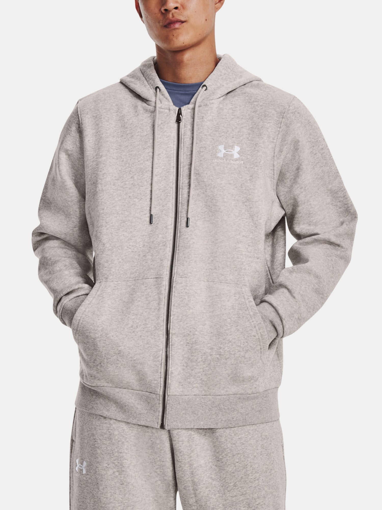 Férfi pulóver Under Armour UA Essential Fleece FZ Hood