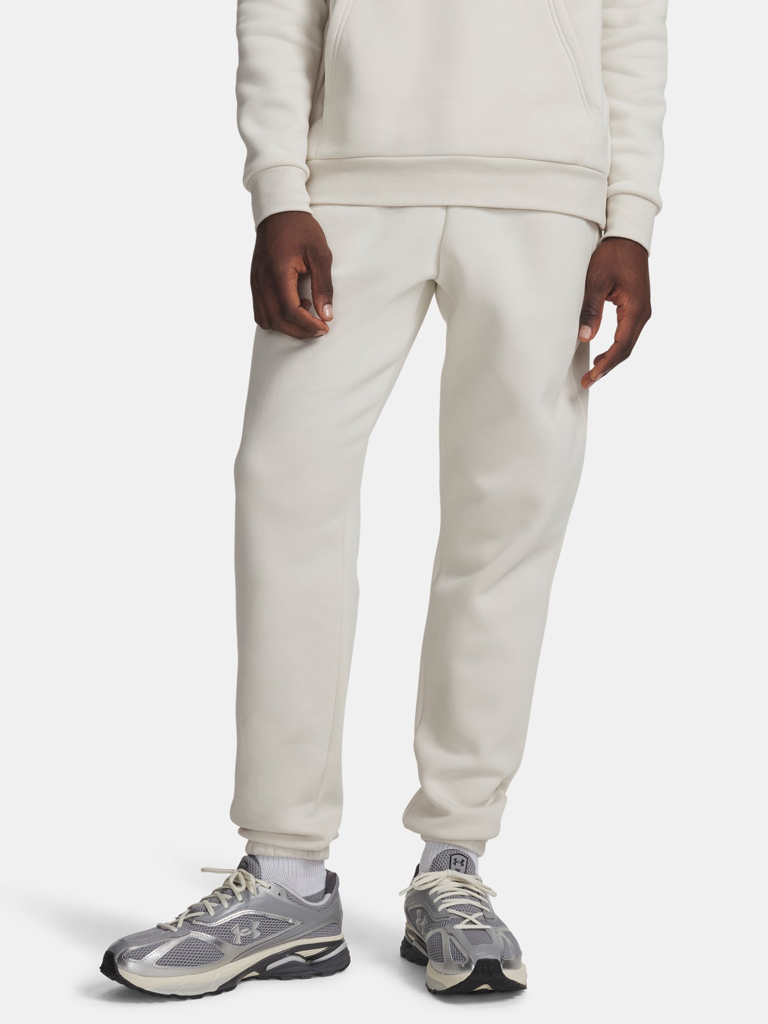 Pánské tepláky Under Armour UA Icon Fleece Jogger-WHT