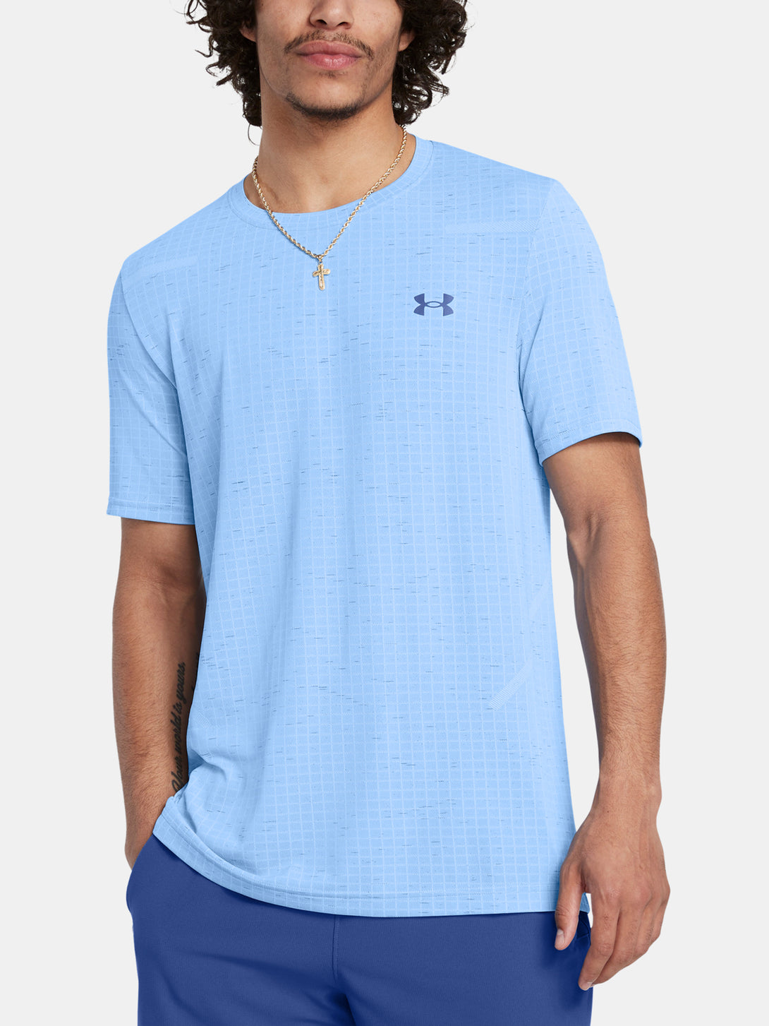 Under Armour Férfi Vanish Seamless Grid SS-BLU póló Póló