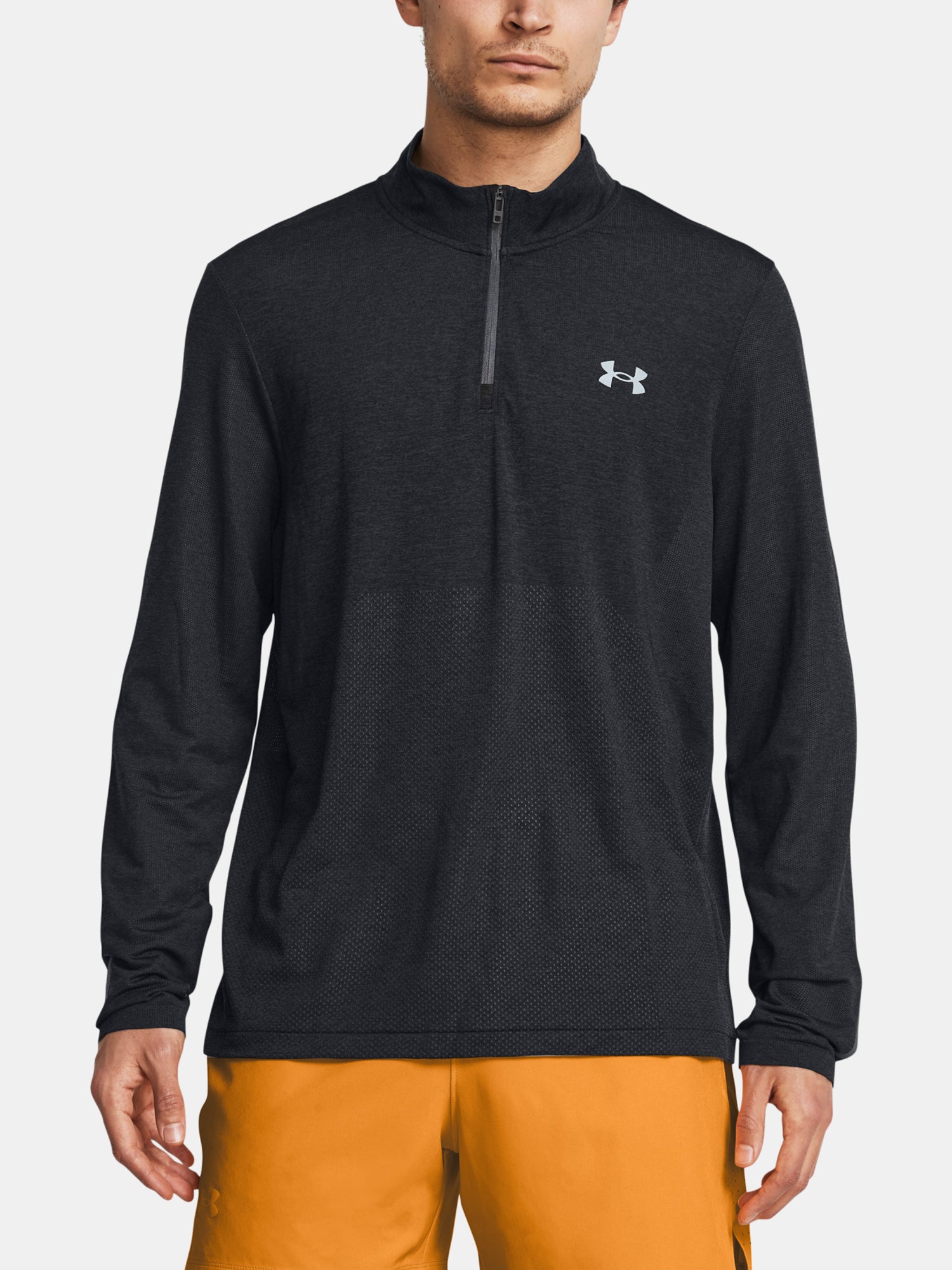 Under Armour Férfi UA SEAMLESS STRIDE 1/4 ZIP póló Hosszú ujjú póló