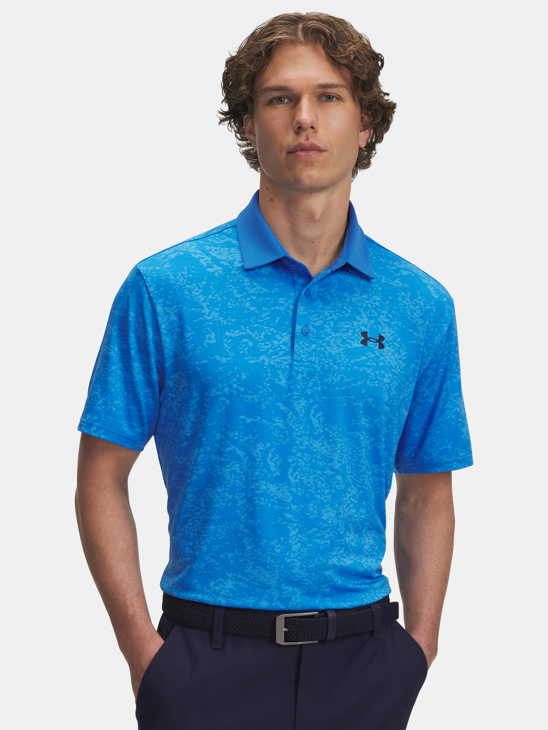 Under Armour Férfi póló UA Playoff 3.0 Printed Polo-BLU Póló