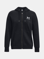 Under Armour Nõi Essential Fleece FZ Kapucnis pulóver  fekete
