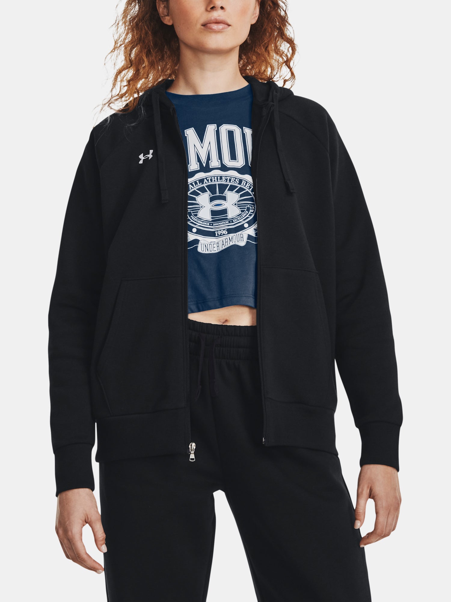 Under Armour Nõi pulóver UA Rival Fleece FZ Hoodie Pulóver