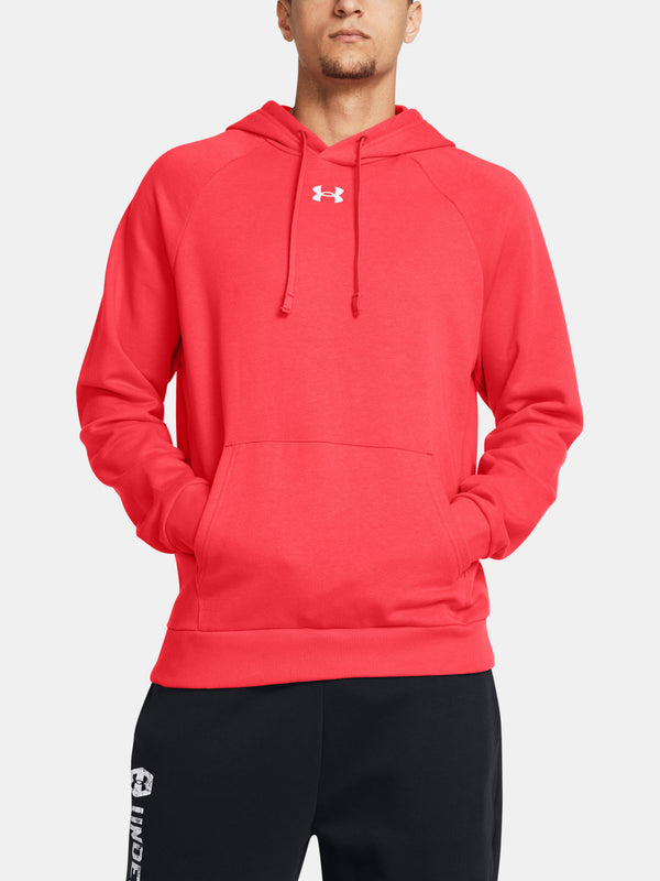 Under Armour Férfi pulóver UA Rival Fleece Hoodie-RED Pulóver