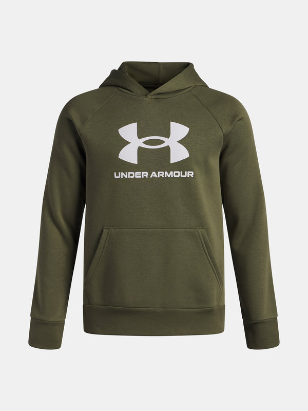 Under Armour Fiú pulóver UA Rival Fleece BL Hoodie-GRN Pulóver