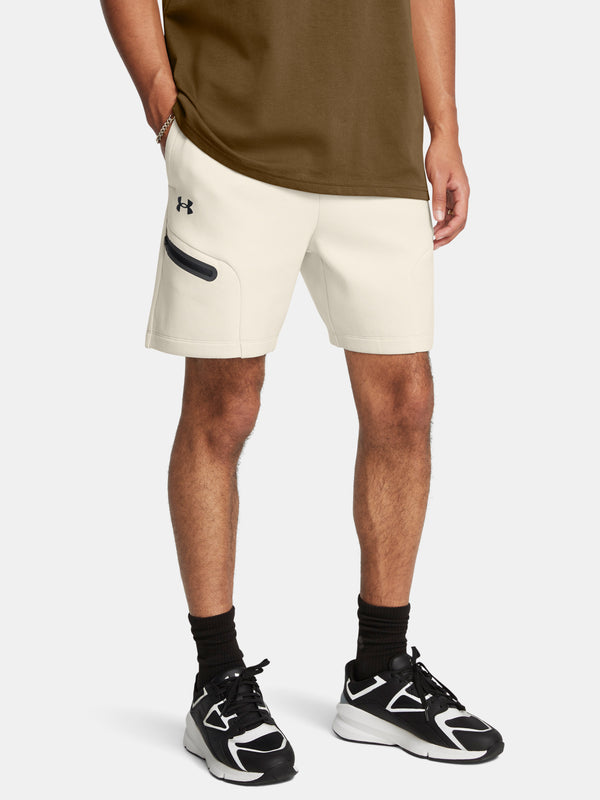 Under Armour Férfi rövidnadrág UA Unstoppable Flc Shorts-WHT Short