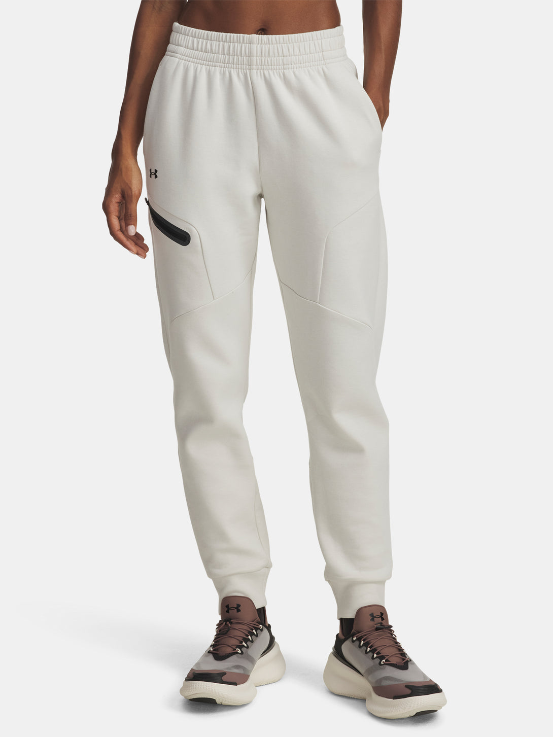 Under Armour Nõi melegítõnadrág Unstoppable Flc Jogger-WHT Nadrág