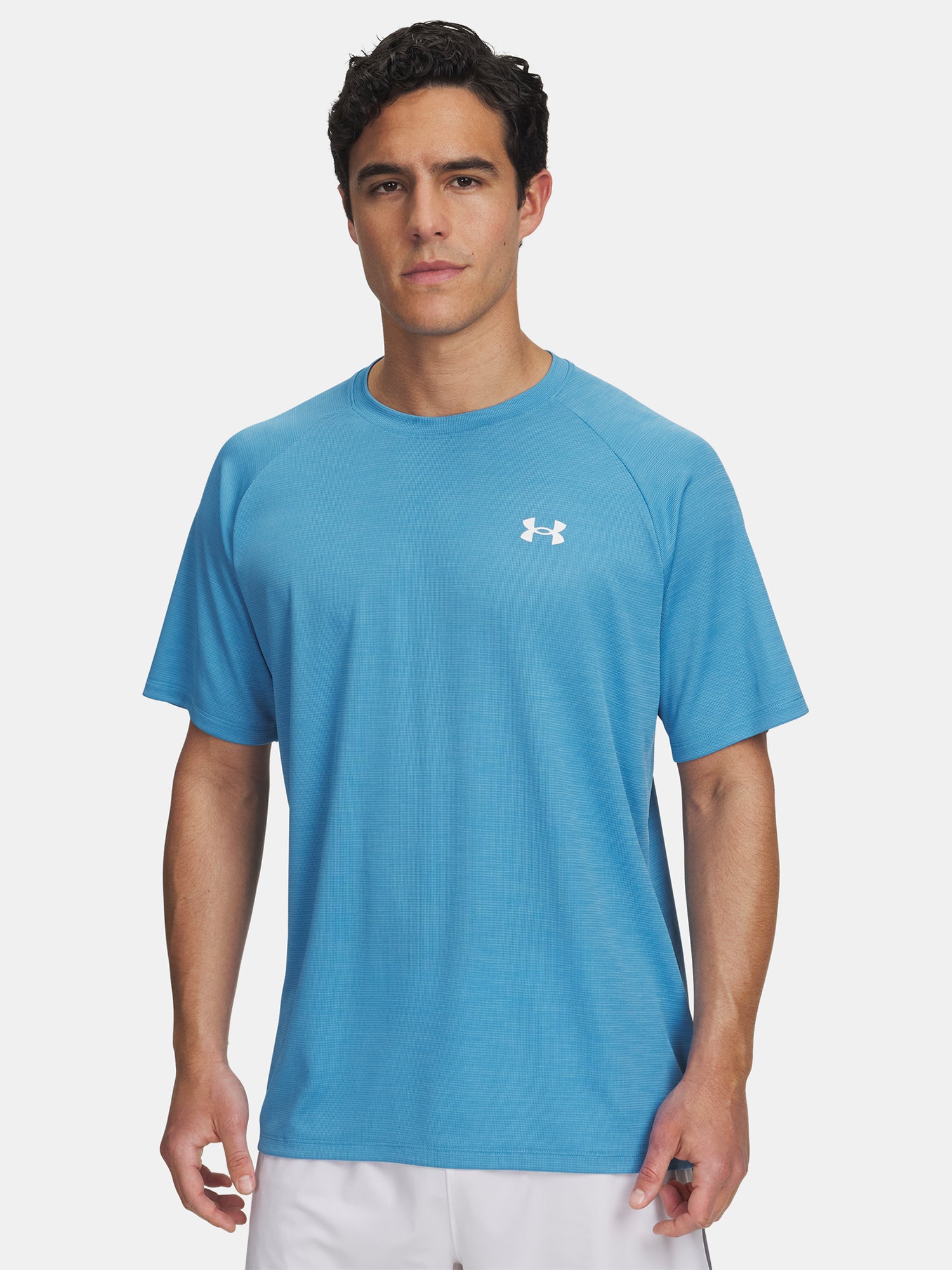 Under Armour Férfi UA Tech Textured SS-BLU póló Póló