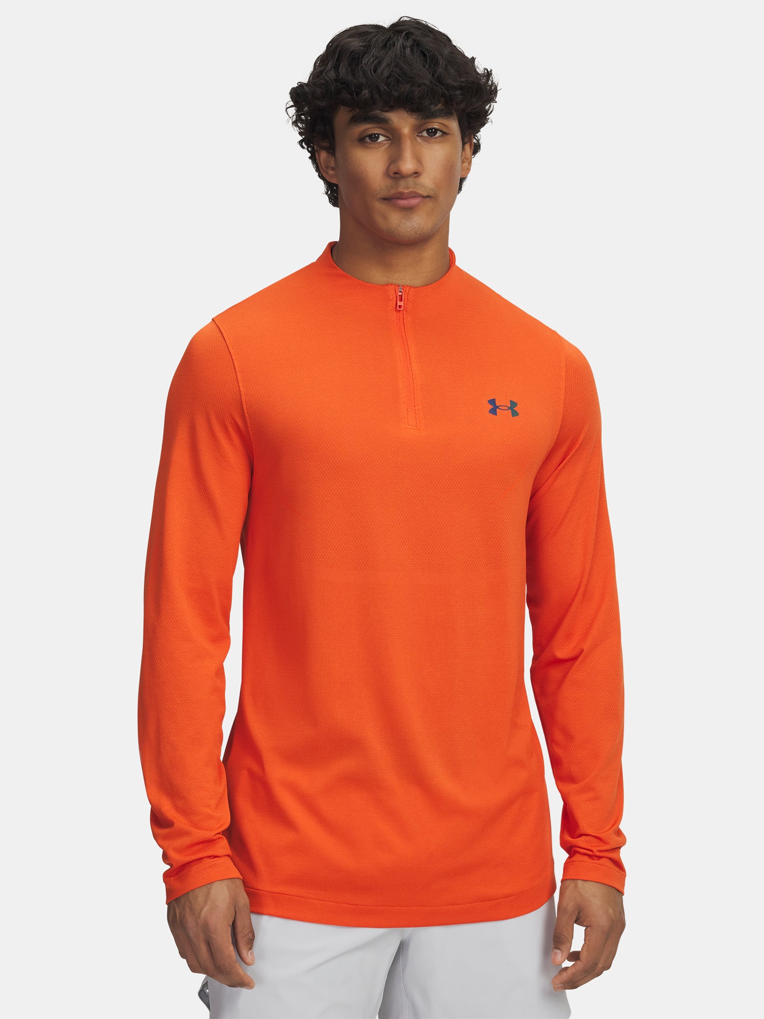 Férfi póló Under Armour Vanish Elite Seamless 1/4 Zp-ORG