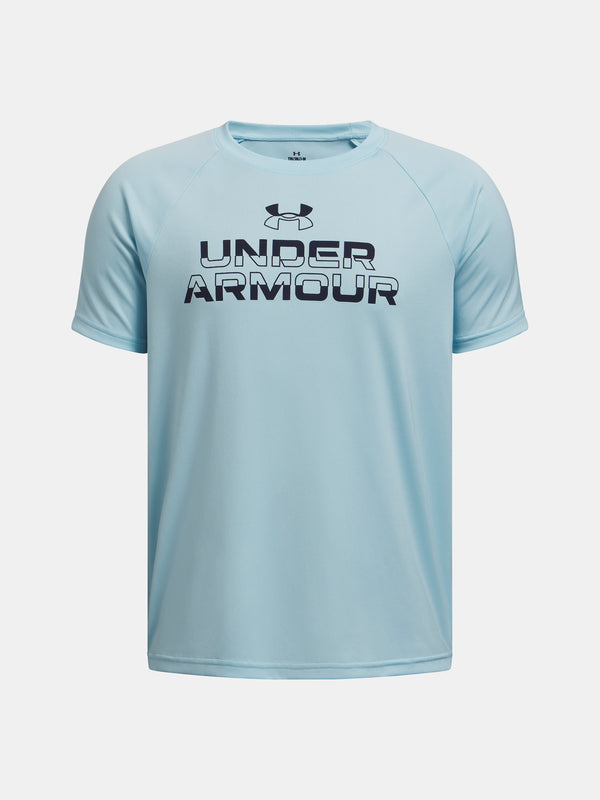 Under Armour Fiú UA Tech Split Wordmark SS póló Póló