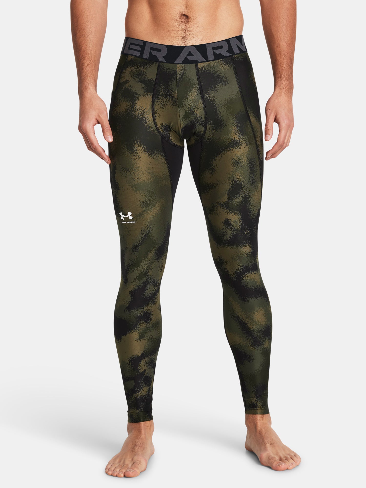 Under Armour Férfi UA HG Armour Printed Lgs Leggings zöld