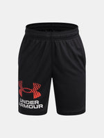 Fiú rövidnadrág Under Armour UA Tech Logo Shorts-BLK