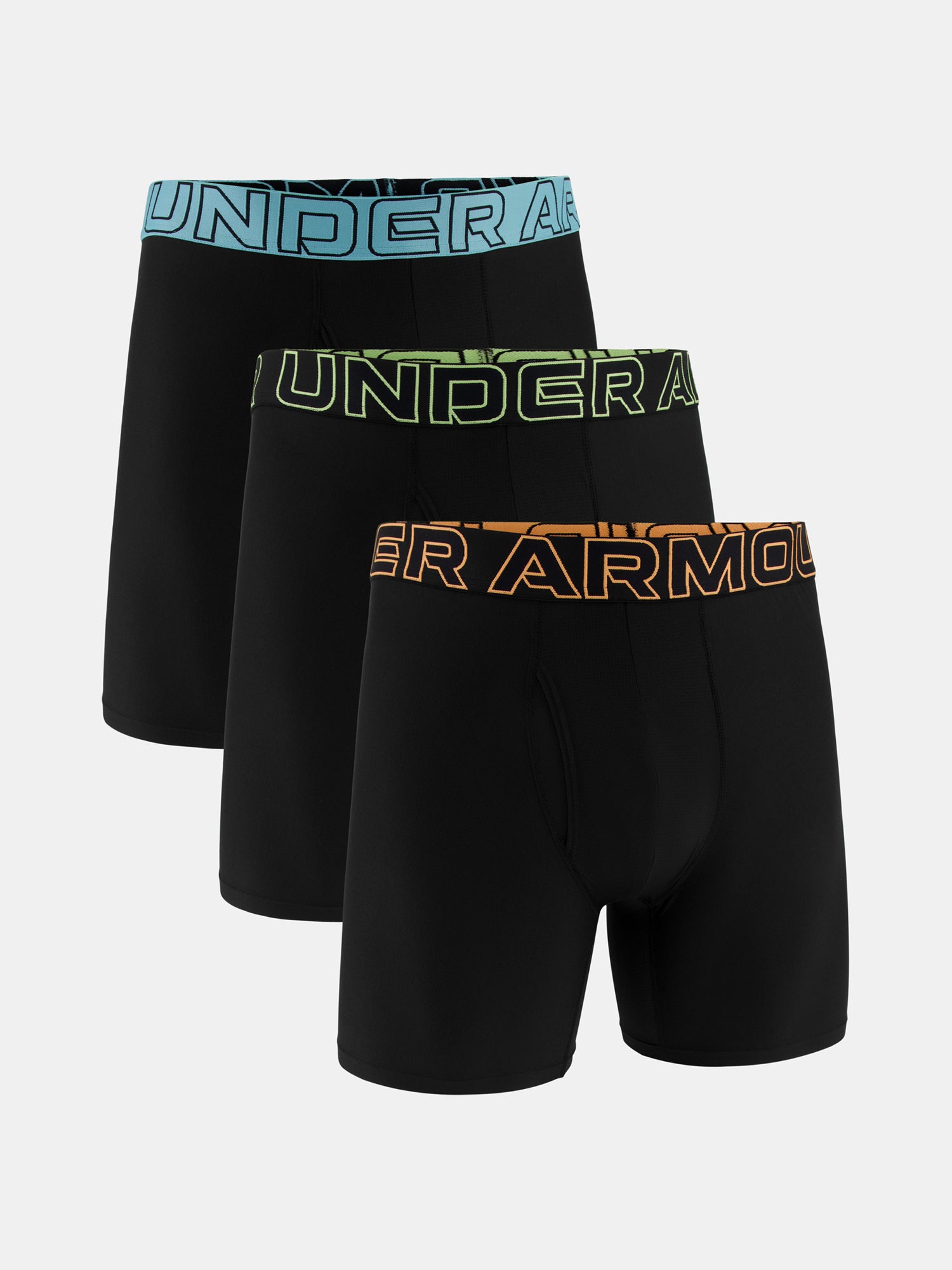 Férfi boxer Under Armour Ua Performance Tech - Solid 6in - 3pk