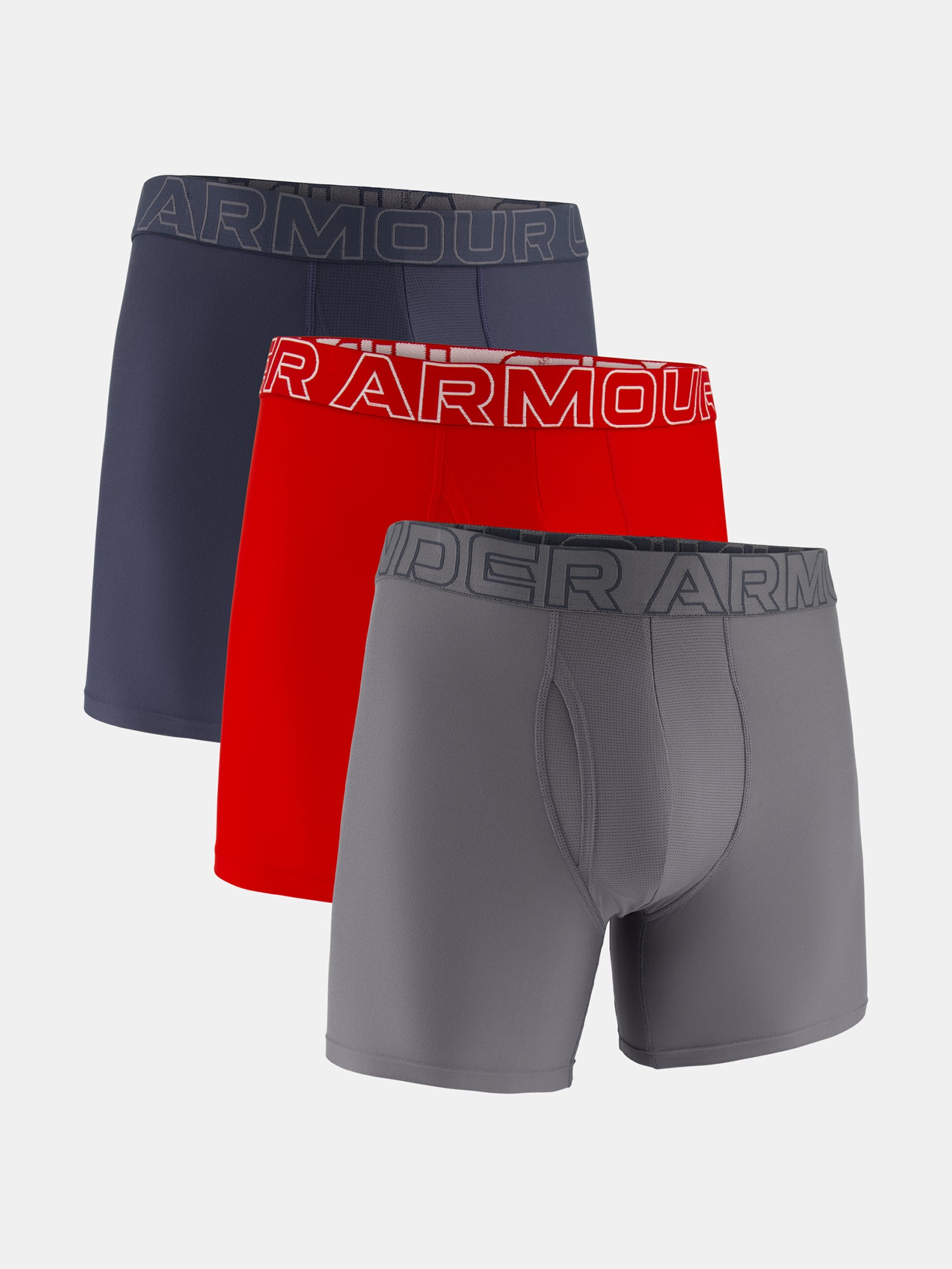 Férfi boxer Under Armour Ua Performance Tech - Solid 6in - 3pk