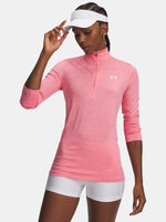 Nõi póló Under Armour Tech 1/2 Zip- Twist-PNK