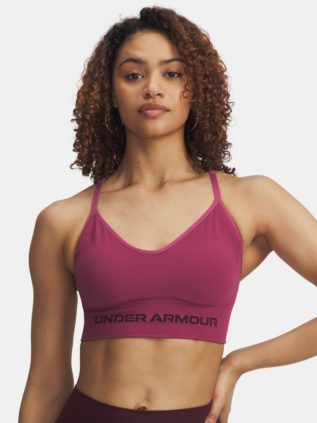 Under Armour Nõi melltartó Vanish Seamless Low Bra-RED Sportmelltartó