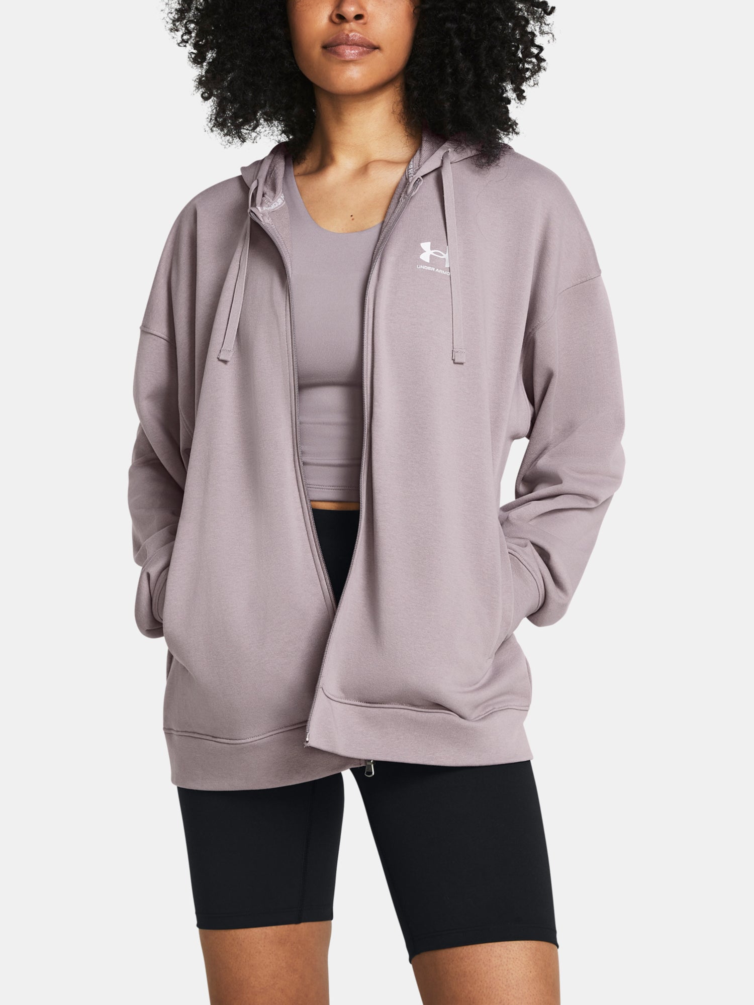 Under Armour Nõi pulóver UA Rival Terry OS FZ Hooded Kapucnis pulóver 