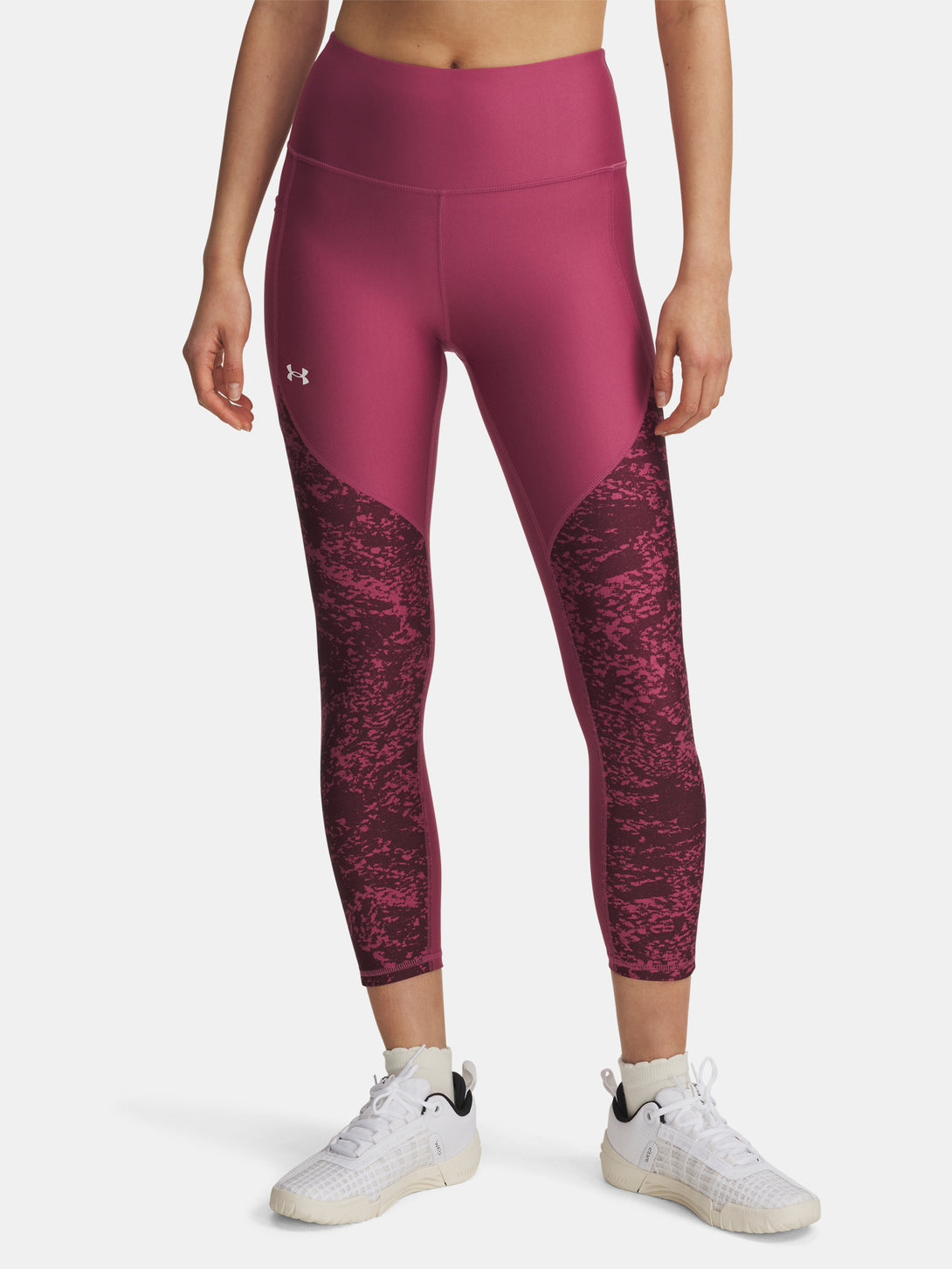 Under Armour Nõi Tech Print Panel Ankle Leg-RED leggings Leggings