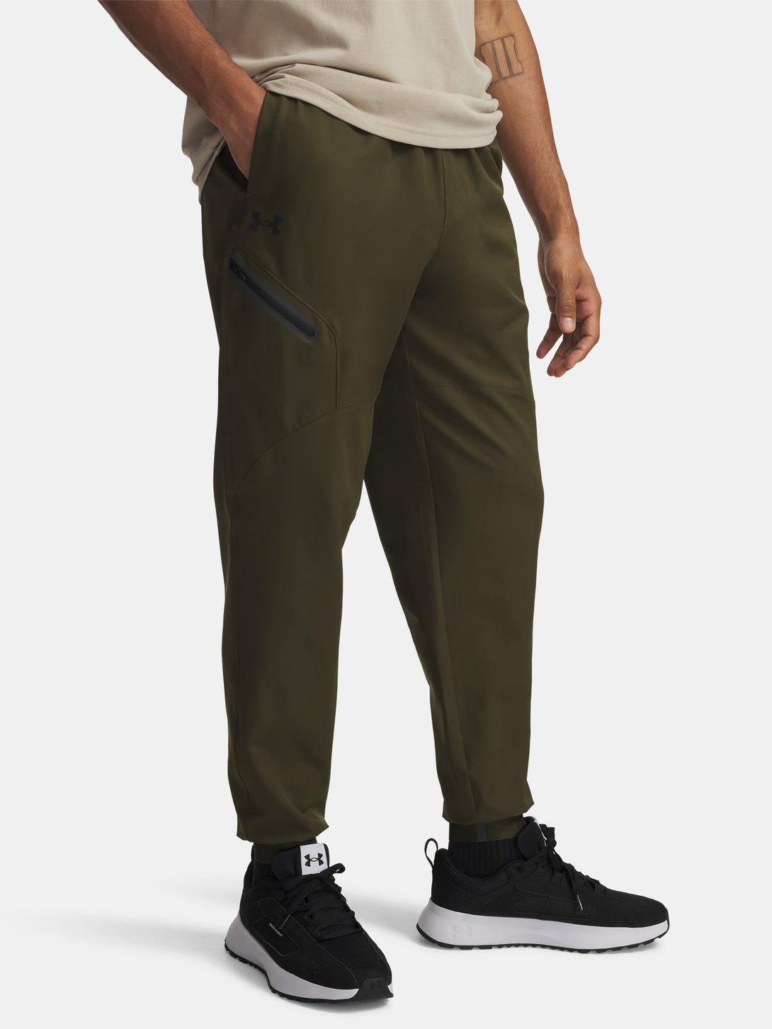 Under Armour Férfi melegítõalsó UA Unstoppable Woven Jogger-GRN Nadrág