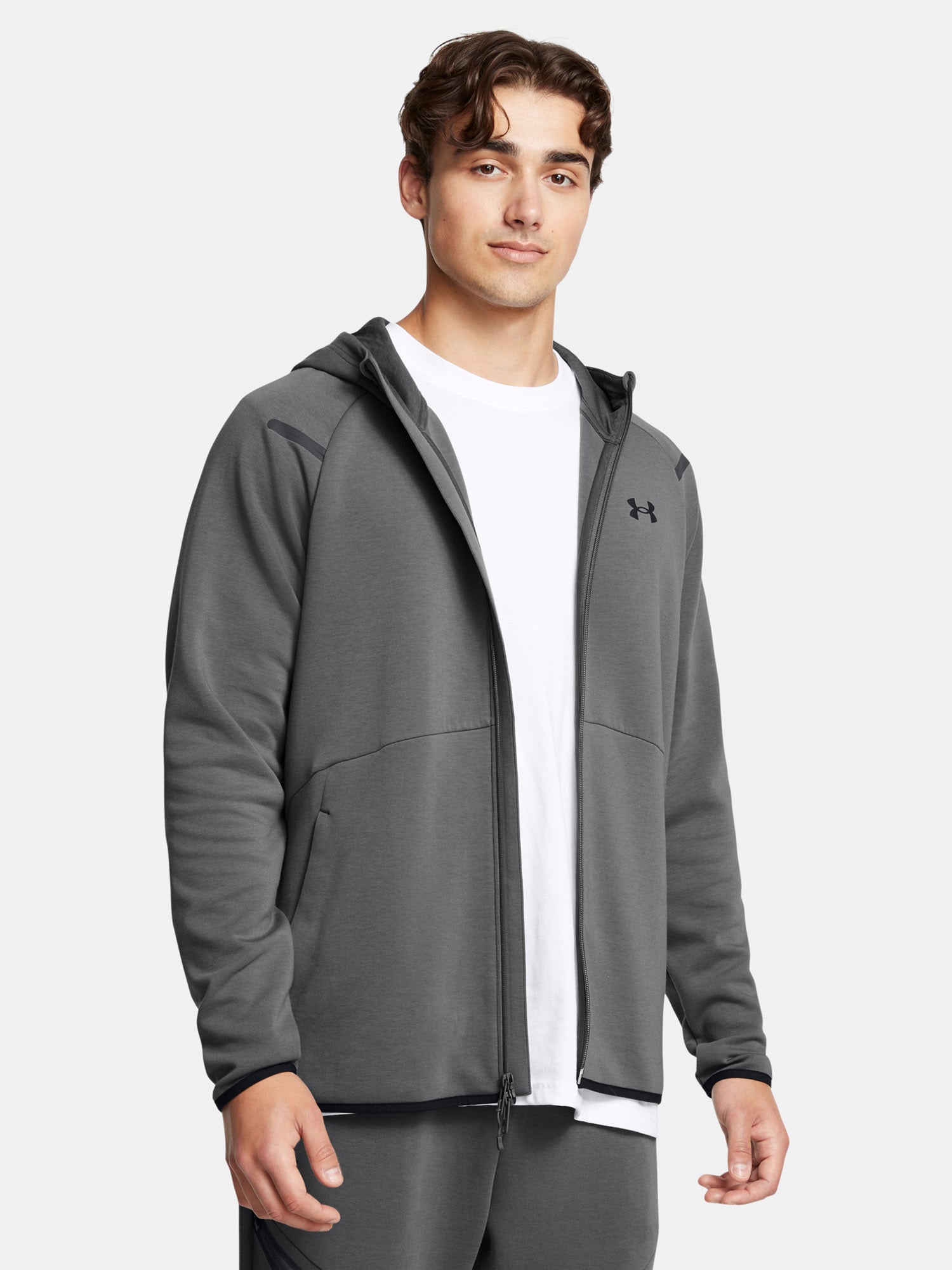 Under Armour Férfi UA Unstoppable Flc FZ HD EU Kapucnis pulóver  szürke