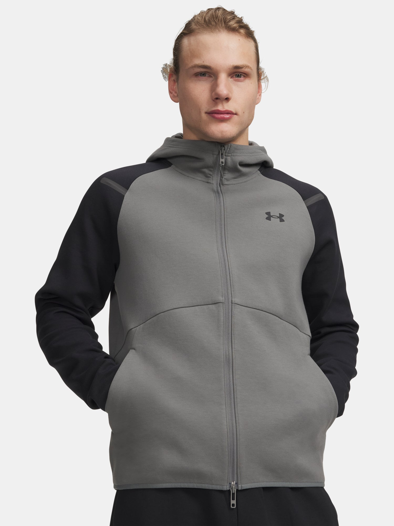 Férfi pulóver Under Armour UA Unstoppable Flc FZ HD EU-GRN