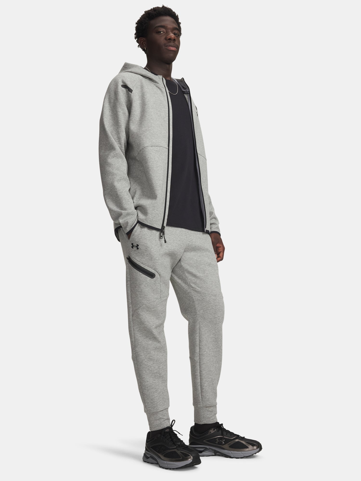 Férfi melegítõnadrág Under Armour UA Unstoppable Flc Jgr EU-GRY