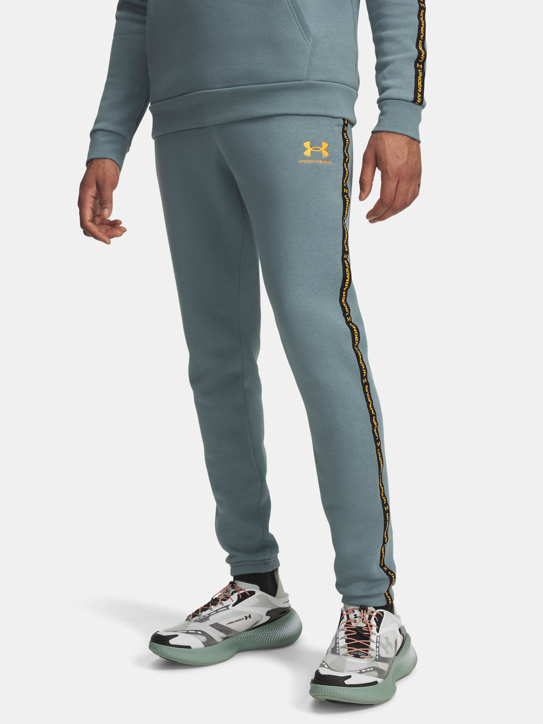 Under Armour Férfi melegítõnadrág UA Icon Fleece Jgr Taping-BLU Nadrág