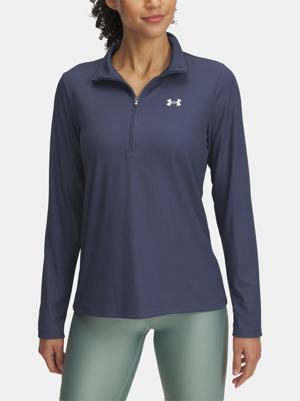 Under Armour Nõi póló Tech Rib 1/2 Zip Kapucnis pulóver 